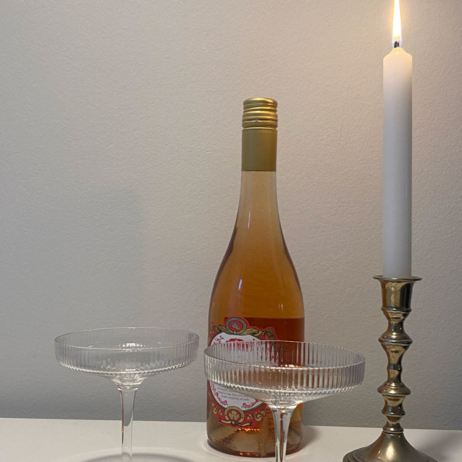 Billede af glas og vin